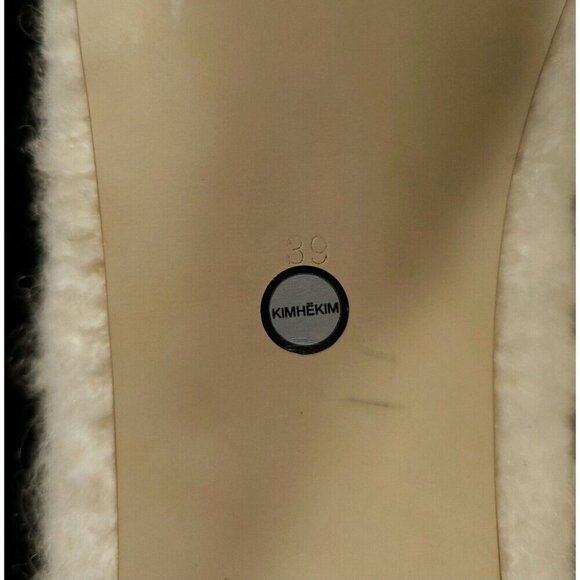 KIMHEKIM Boucle Ballerina Flats Size 39 US 9 Ivory - Picture 9 of 13